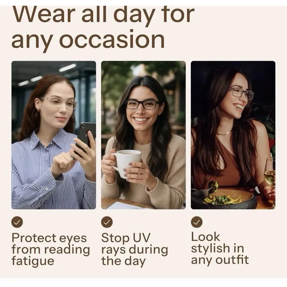 Gaoye 1.5 Professional Reading Glasses for Women Blue Light Protection